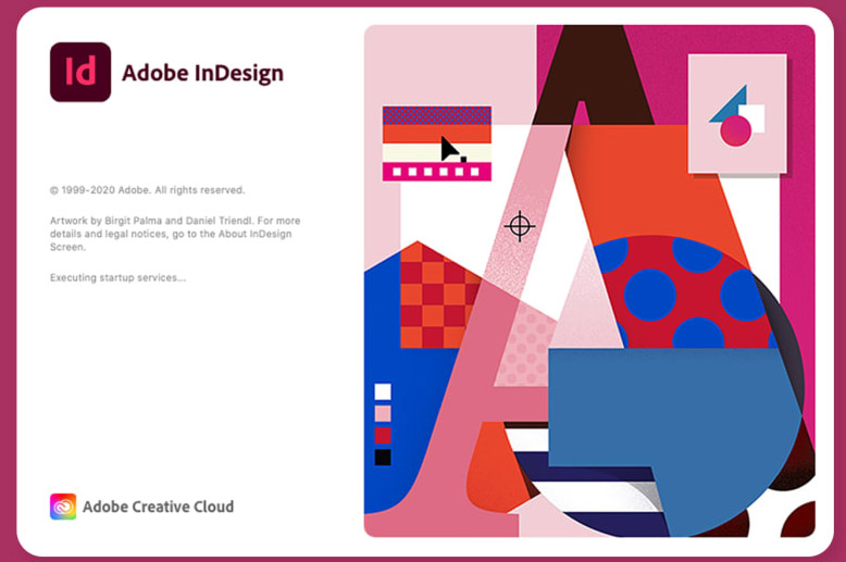 Indesign startup screen