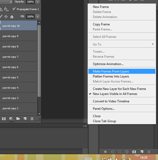How to create an animated GIFF in Adobe Photoshop