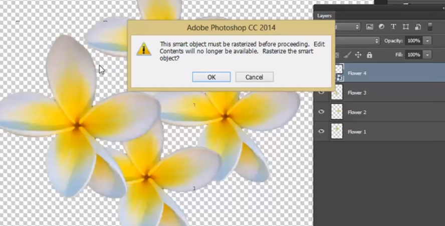 Adobe Photoshop Smart Layers Rasterise