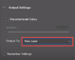 Photoshop output to new layer