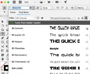Adobe Illustrator Font integration